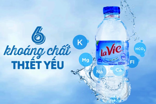 Nước uống Lavie chứa 6 khoáng chất có lợi cho sức khoẻ